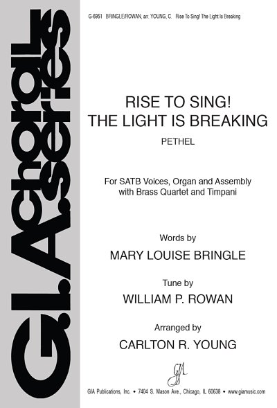 Rise to Sing! The Light Is Breaking, GchOrg (Chpa)