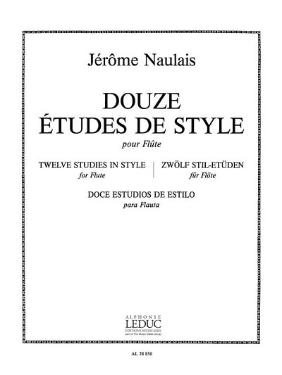 J. Naulais: Douze Etudes De Style, Fl