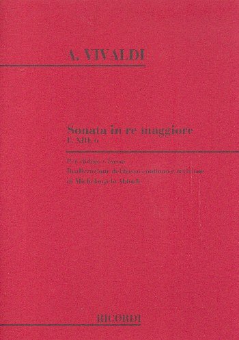 A. Vivaldi: Sonata in Re Rv 10 per Violin, VlKlav (KlavpaSt)