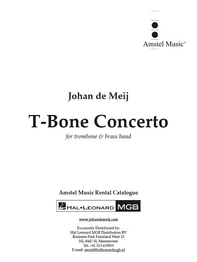 J. de Meij: T-Bone Concerto, PosBrassb (Part.)
