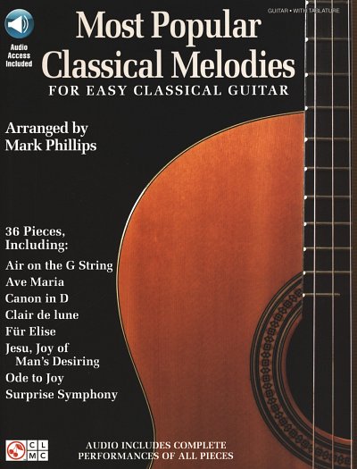 M. Phillips: Most Popular Classical Melodies, Git (+Audiod)