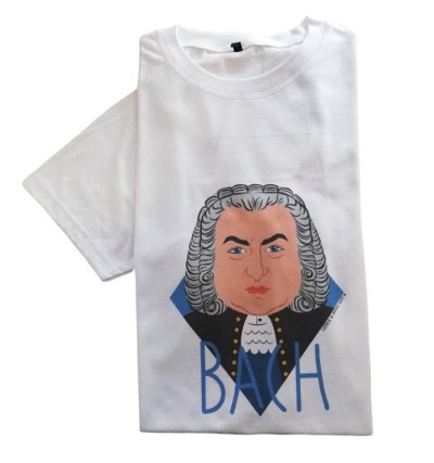 J.S. Bach: T-Shirt Bach Größe S