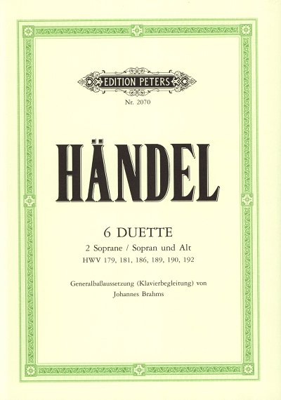 G.F. Händel: 6 Duette, 2GesKlav