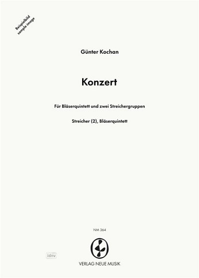 G. Kochan: Konzert für Bläserquintett und, BläQuiStr (Part.)