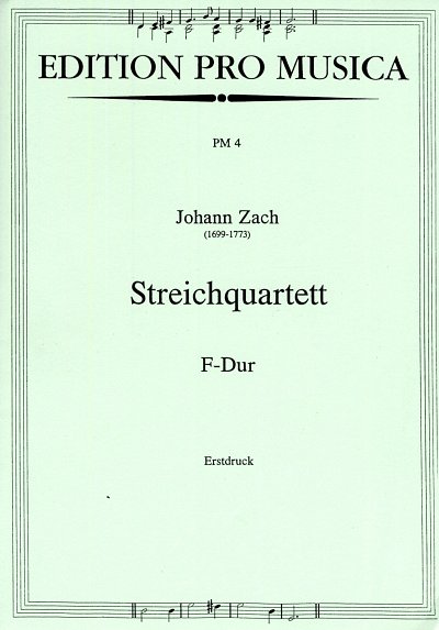 Zach J.: Quartett F-Dur