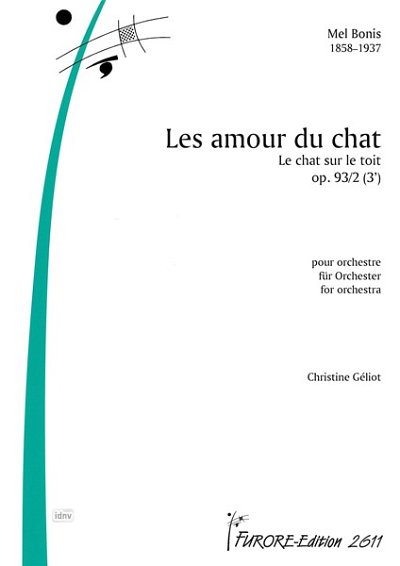 M. Bonis: Le Chat sur le toit ou Les amours, GesOrch (Part.)