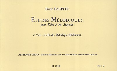 P. Paubon: 20 Etudes melodiques (Part.)