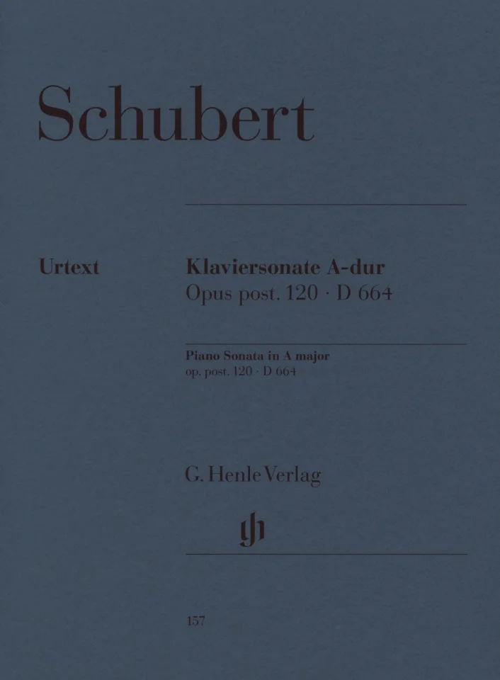 F. Schubert: Klaviersonate A-Dur op. post. 120, Klav (0)