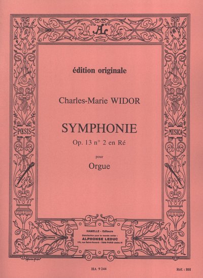 C.-M. Widor: Symphonie N02 Op13, Org