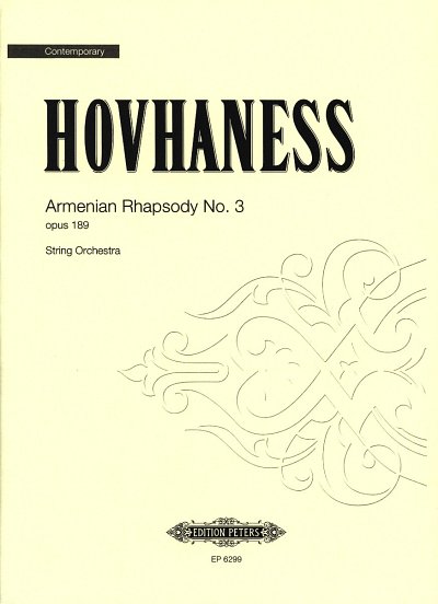 A. Hovhaness: Armenian Rhapsody Nr. 3 op. 189