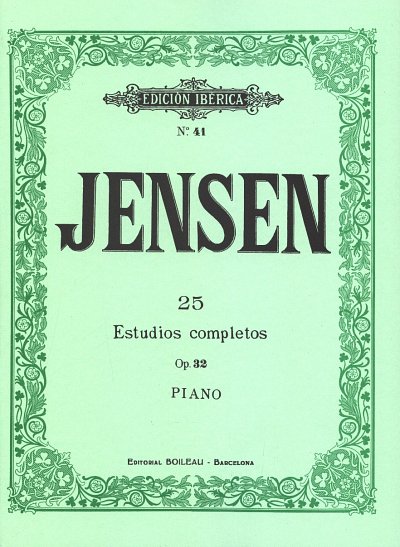 A. Jensen: 25 Estudios completos op. 32, Klav