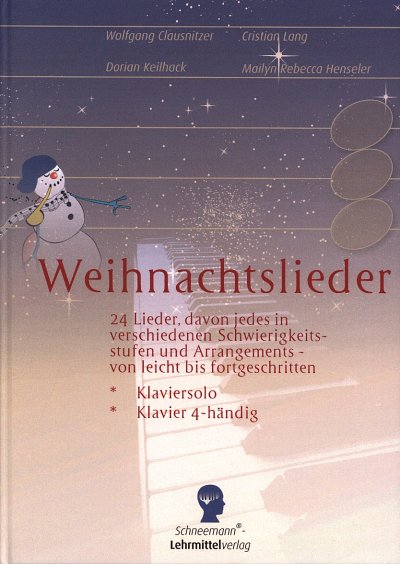 W. Clausnitzer: 24 internationale Weihnachtsl, Klav2/4m (Hc)