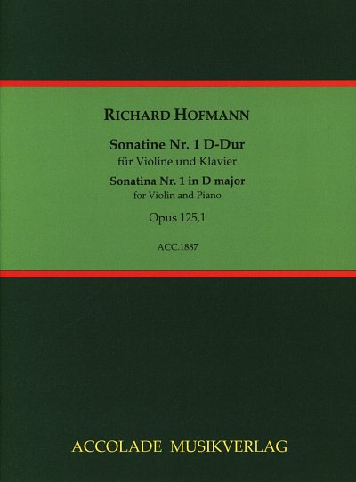 R. Hofmann: Sonatine D-Dur op. 125/1, VlKlav (KlavpaSt)