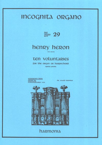H. Heron: Incognita Organo 29 - Ten Voluntari, Klav/Org (Bu)