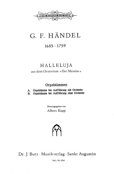 G.F. Händel: Halleluja (Messias Hwv 56)