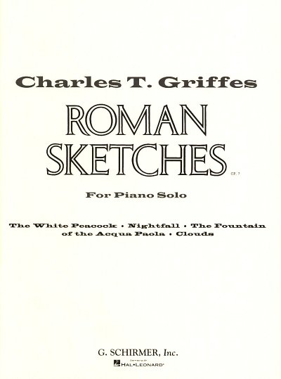 AQ: C.T. Griffes: Roman Sketches op. 7, Klav (B-Ware)