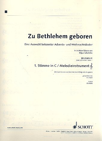 H. Schallehn: Zu Bethlehem geboren, Gch4;Varens (St1CMel)