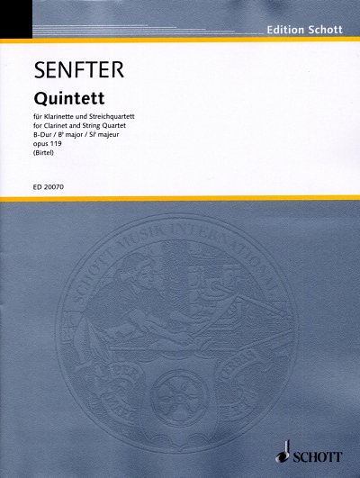 J. Senfter: Quintett  B-Dur op. 119, Klar2VlVaVc (Pa+St)