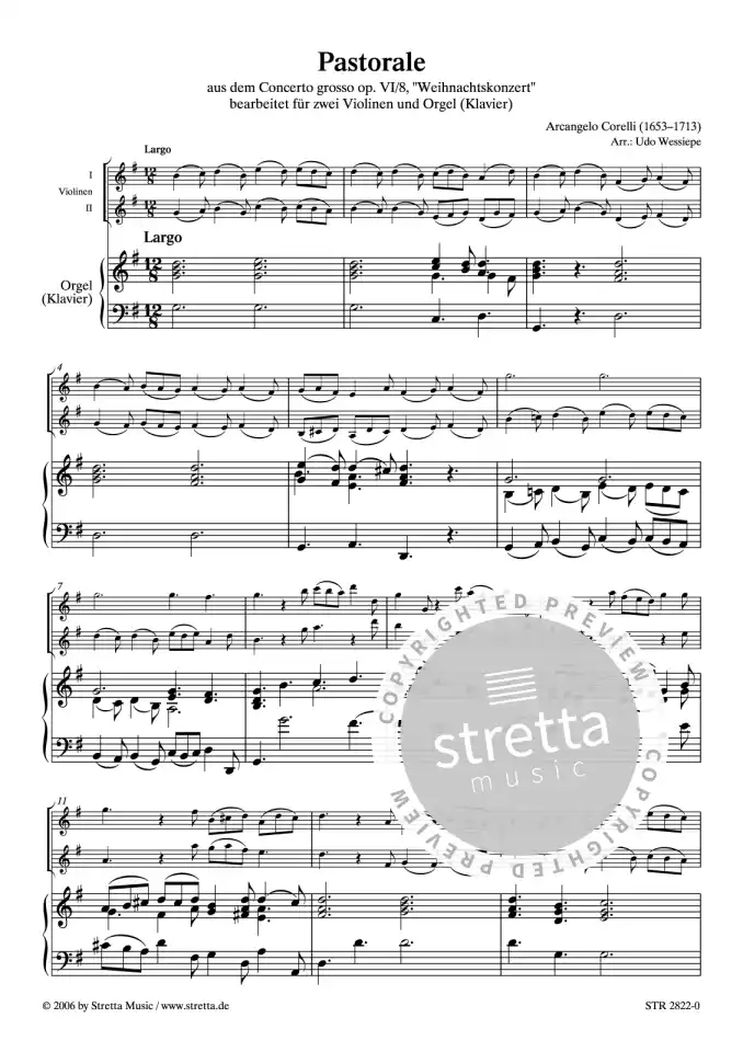 DL: A. Corelli: Pastorale aus dem Concerto grosso op. VI/8,  (0)
