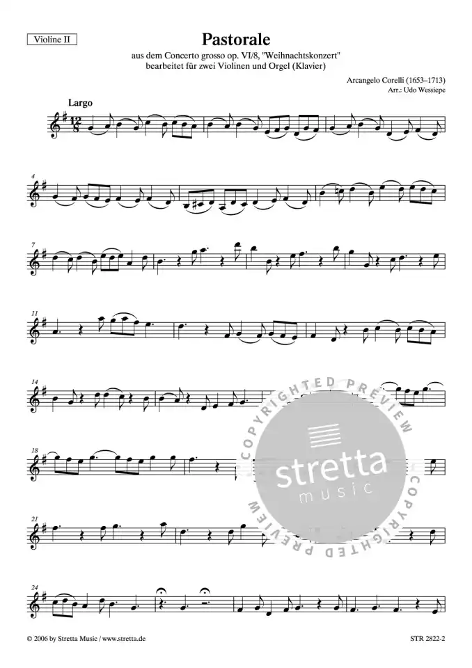 DL: A. Corelli: Pastorale aus dem Concerto grosso op. VI/8,  (3)