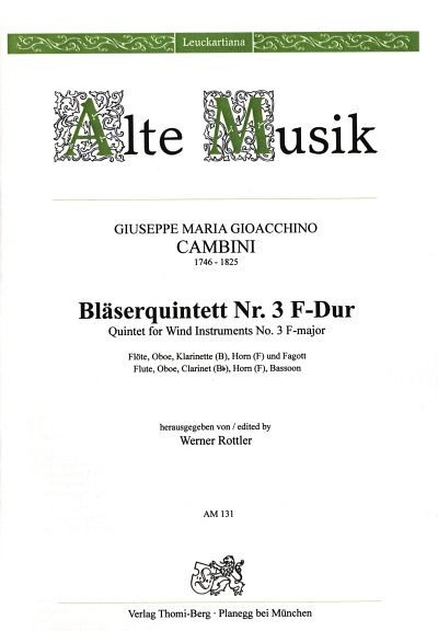 G. Cambini: Quintett 3 F-Dur