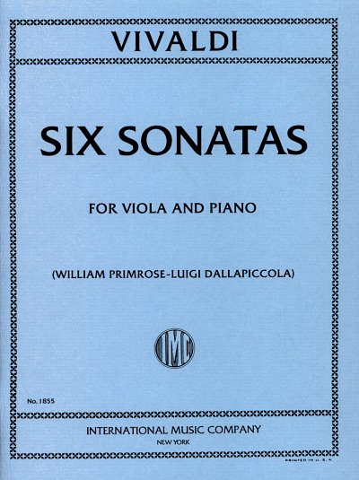 A. Vivaldi: Sechs Sonaten, VaKlv (KlavpaSt)