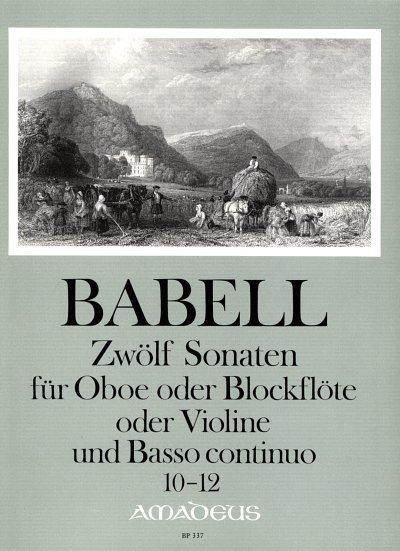 W. Babell: Zwölf Sonaten 10-12, Ob/BfVlBc (Pa+St)