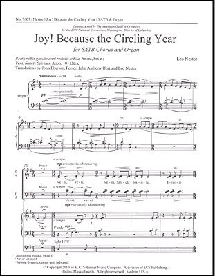 L. Nestor: Joy! Because the Circling Year