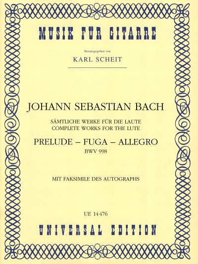 J.S. Bach: Prelude - Fuga - Allegro BWV 998
