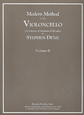 De'ak, Stephen: Modern Method for The Violoncello, Vol. 2