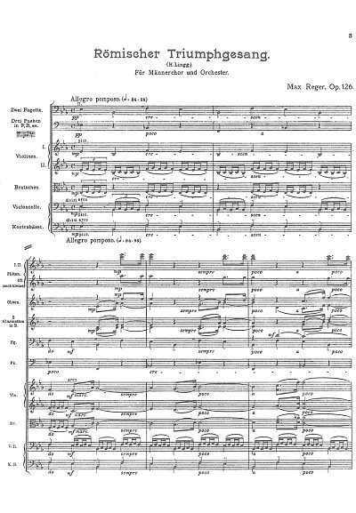 M. Reger: Römischer Triumphgesang op. 126
