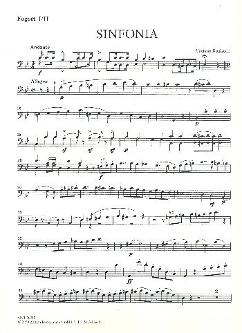 G. Donizetti: Sinfonia für Bläser g-Moll, Fl2Ob2Kl2H2F