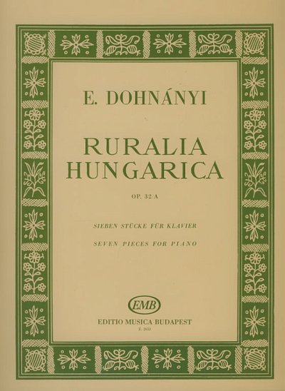 E.v. Dohnányi: Ruralia Hungarica op. 32a, Klav