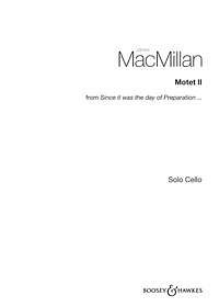 J. MacMillan: Motet II, Violoncello