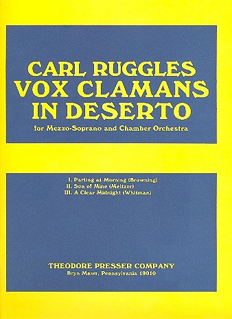 R. Carl: Vox Clamans In Deserto, Orch (Part.)