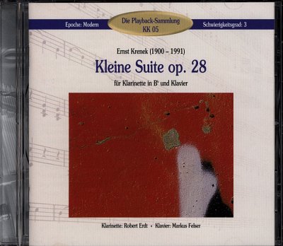 AQ: E. Krenek: Kleine Suite Op 28 Klar Klav Playbac (B-Ware)