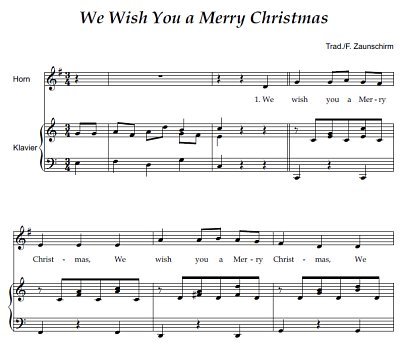 DL: (Traditional): We wish You a Merry Christma, HrnOrg (Par