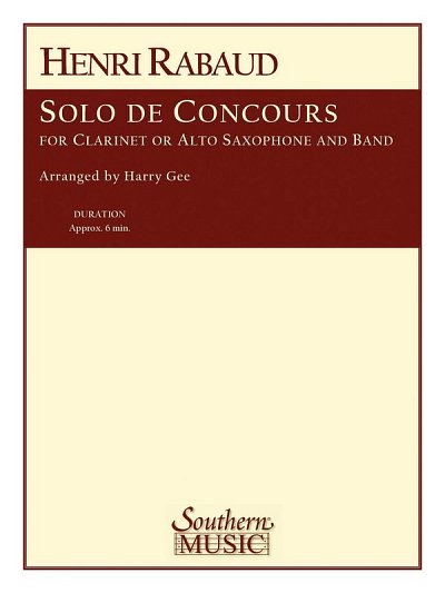 H. Rabaud: Solo De Concours, Blaso (Pa+St)