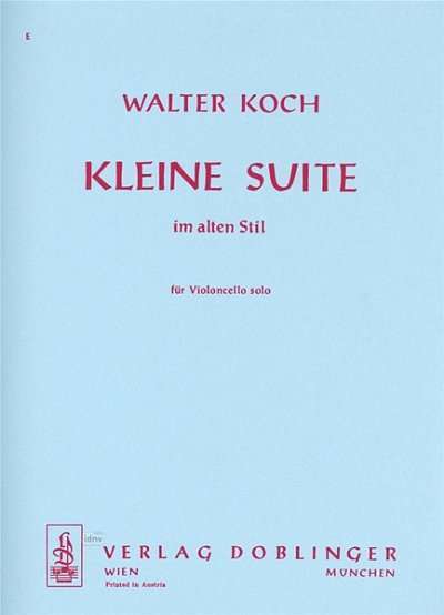 Koch Walter: Kleine Suite Im Alten Stil