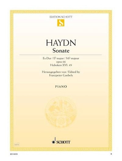 J. Haydn: Sonate Es-Dur Hob. XVI:49 , Klav