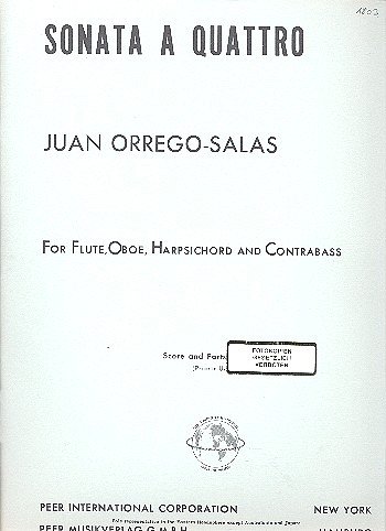 J. Orrego Salas: Sonata A Quattro