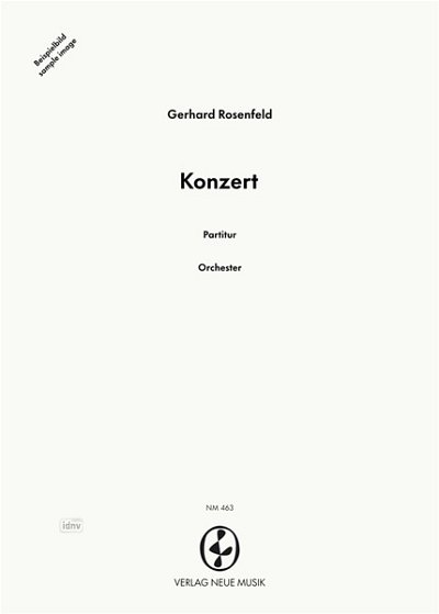 G. Rosenfeld: Konzert für Orchester, Sinfo (Part.)