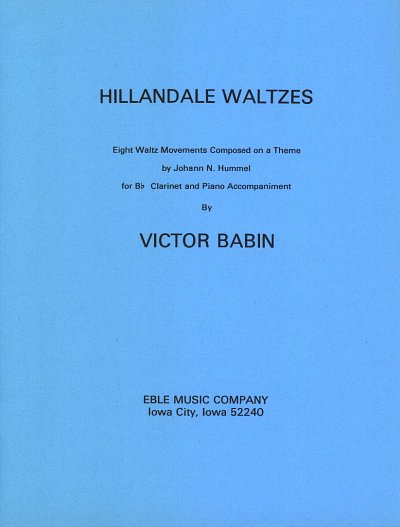 V. Babin: Hillandale Waltzes, KlarKlav (KlavpaSt)