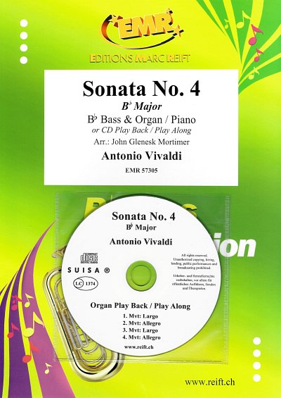 A. Vivaldi: Sonata No. 4, TbBKlv/Org (+CD)