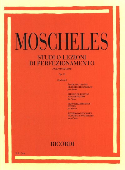 I. Moscheles: Studi O Lezioni Di Perfezionamento Op. 7, Klav