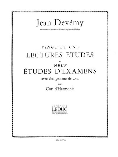 21 Lectures-Etudes & 9 Etudes dExamens, Hrn (Part.)