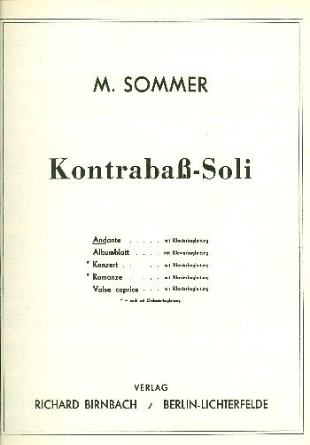 M. Sommer: Andante, KbKlav
