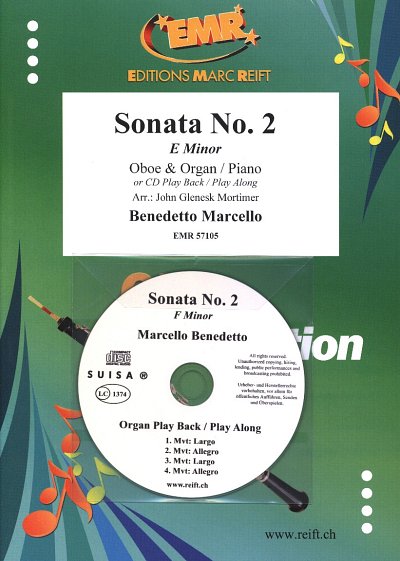 B. Marcello: Sonata No. 2, ObKlv/Org (+CD)