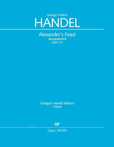 DL: G.F. Händel: Alexander's Feast HWV 75 (1736/1751) (Part.