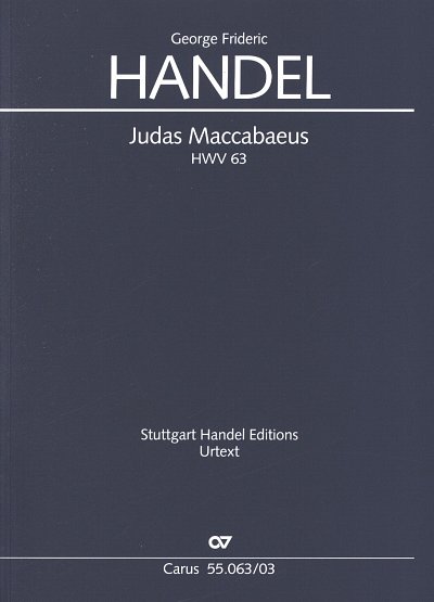 G.F. Haendel: Judas Maccabaeus HWV 63 , 4GsGchOrchBc (KA)